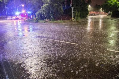 Leinfelden-Echterdingen-Musberg: Garten ueberschwemmt und Keller vollgelaufen